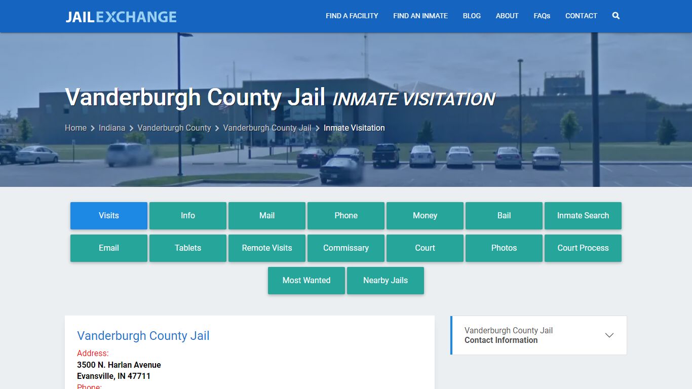 Inmate Visitation - Vanderburgh County Jail, IN - Jail Exchange